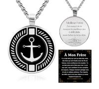 FANCIBAND Regalo di San Valentino, da uomo, in acciaio inossidabile 316L, con incisione "I T'aime Regalo Amore Fidanzato Marito Coppia Compleanno/Matrimonio/Natale, Acciaio inossidabile, Nessuna