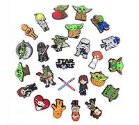 Fancico Star Wars Ciondoli decorativi per scarpe, 25 pezzi, per sandali zoccoli, regali per bambini, ragazze, ragazzi e adolescenti