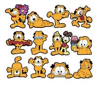 Fancico The Garfield Ciondoli per scarpe, 12 pezzi, decorazioni diverse per adolescenti e adulti, accessori per zoccoli, bomboniere