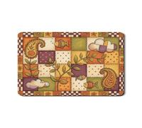 Fanciful - Tappetino scolapiatti patchwork per bancone della cucina, in gomma assorbente colorata, tappetino scolapiatti per cucina, protezione stagionale per banconi della cucina, 30,5 x 50,8 cm