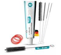 fancility Set di 9 pezzi di pulizia per unità di infusione DeLonghi & AEG - Set di manutenzione e pezzi di ricambio ECAM ESAM gruppo infusore con grasso in silicone da 25 g, 5 spazzole per la pulizia