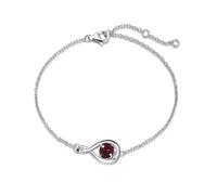 FANCIME Bracciale in argento Sterling 925 con simbolo dell'infinito con bracciale Geburtsstein Edelsteine Muttertag Valentinstag Jahrestag Geburtstag Weihnachten Schmuck Geschenk fr Damen Frauen
