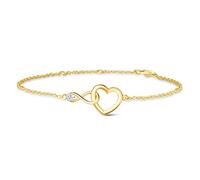 FANCIME Collana e bracciale in argento sterling 925, con ciondolo a forma di cuore, con zirconi, per la festa della mamma, San Valentino, anniversario, compleanno, Natale, regalo per donne e mamme