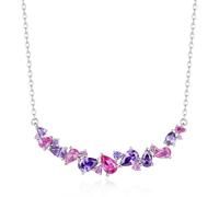 FANCIME Glicine sussurri collezione di gioielli in argento sterling placcato oro bianco simulato diamante collana bracciale orecchini compleanno festa della mamma matrimonio gioielli regali per voi