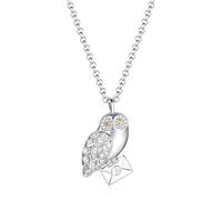 FANCIME Harry Potter x Collaboration Sterling Silver Hedwig Necklace, Sterling Silver Pendant Necklace Jewellery Gift for Women Girls