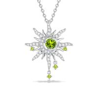 FANCIME Soluna Nexus - Collana da donna in argento Sterling con ciondolo a forma di luna e sole, gioielli raffinati, regalo per compleanno, festa della mamma, per moglie