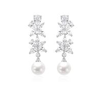 FANCIME Wisteria Glicine perline gioielli collezione da donna in argento sterling simulato diamante orecchini bracciale viola anniversario di matrimonio compleanno gioielli eleganti regali per moglie