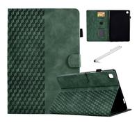 Fancity Custodia per iPad 9a 8a 7a Generazione (versione 10,2 pollici 2021/2020/2019), Custodia in Pelle con Intelligente Sveglia/Dormire Stand e Portamatite e Slot per Schede, Green