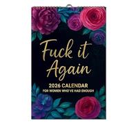 Fanculo di nuovo - Calendario 2026 per le donne che ne hanno avuto abbastanza, 2026 calendario del murale, divertente con carta premium, planner di pareti sarcastiche maleducato (A)
