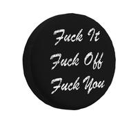 Fanculo, Fanculo, Fanculo Anche Tu. Copri Ruota di Scorta Protezione Solare Coperchio Ruota di Scorta Antipolvere Copertura della Gomma Universale per Car RV Camion Rimorchio 17inch