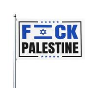 Fanculo la bandiera della Palestina, sostieni Israele, prega per le bandie