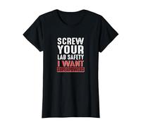 Fanculo la Sicurezza del Tuo Laboratorio Voglio superpoteri Maglietta, Donna, Nero, L