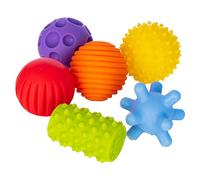 FANCY Baby Sensorik Balls - Giocattoli per bambini a partire da 0 3 6 8 mesi, palla per bebè, giocattolo per motricità, palline da massaggio, giocattolo Pekip, palla per bambini (Taktiliki_6 cm)