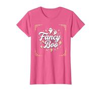 Fancy Boo: Boo-JEE Halloween Ghost Art per Uno Stile spettrale Maglietta, Donna, Rosa mélange, XXL