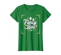 Fancy Boo: Boo-JEE Halloween Ghost Art per Uno Stile spettrale Maglietta, Donna, Verde Mela, S