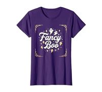 Fancy Boo: Boo-JEE Halloween Ghost Art per Uno Stile spettrale Maglietta, Donna, Viola, 3XL