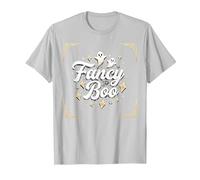 Fancy Boo: Boo-JEE Halloween Ghost Art per Uno Stile spettrale Maglietta, Uomo, Argento, 3XL