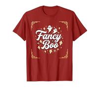 Fancy Boo: Boo-JEE Halloween Ghost Art per Uno Stile spettrale Maglietta, Uomo, Mirtillo Rosso, XL