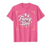 Fancy Boo: Boo-JEE Halloween Ghost Art per Uno Stile spettrale Maglietta, Uomo, Rosa mélange, L
