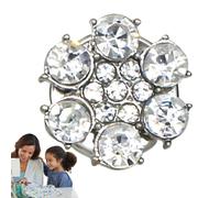 Fancy Buttons for Clothes - Button Covers Rhinestone Buttons | Decorative Buttons, Detachable Flower Button, Shirt Button Clips for Shirt, Tuxedo, Suit