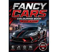 Fancy cars colouring book for kids