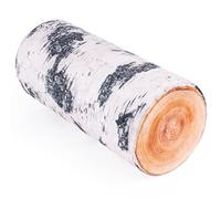 FANCY Cuscini per Divano Tronchi Legno Decorativi (pino, betulla) - Cuscino Cilindrico Tubolare Lungo 40 cm - Idea Regali Simpatici (betulla)