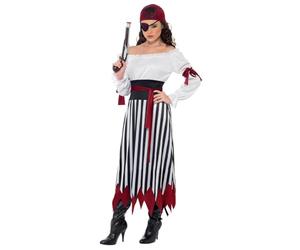 Fancy Dress Pirate Lady Costume (M)