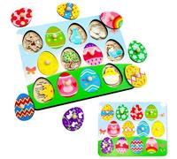 Fancy Land Puzzle in legno della settimana santa per cestino pasquale Stuffers religioso è risorto storia della Bibbia regali cristiani per la scuola domenicale favore festa chiesa attività aula