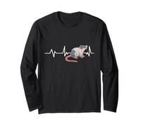 Fancy Pet Rat Heartbeat EKG Stuff Accessories Pulse Line Maglia a Manica