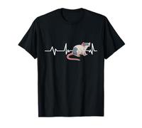 Fancy Pet Rat Heartbeat EKG Stuff Accessories Pulse Line Maglietta