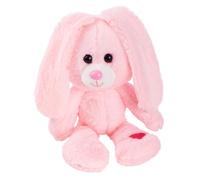 FANCY Pupazzo di Coniglio Peluche per Pasqua, Carino Peluche Coniglietto Rosa, Regalo per Bambini 0+ e Adulti, Pupazzo Coniglio Pasquale