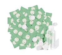 FANCYOU Asciugamani usa e getta Compresse 23x19cm 300 pezzi confezionati singolarmente Mini salviette detergenti facciali espandibili Mini salviette per asciugamani compresse per uso personale