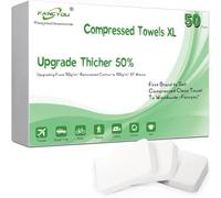 FANCYOU Asciugamano Detergente Compresso 30x23cm 50 Pz Confezionato Bulk Espandibile Pulizia Del Viso Asciugamani Facciali Monouso Compresse Salviette Portatili Compresse per la Cura Personale