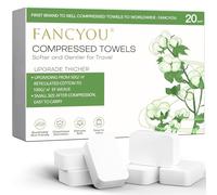Fancyou Asciugamano pressato grande con borsa per il trasporto, asciugamano viso usa e getta ultra morbido, cotone ispessito di dimensioni da viaggio salviette per il viso salviette per il viso per il