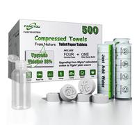 Fancyou Asciugamano Viso Monouso Compresso 500 Pezzi Salviette Detergenti Viso Addensate Mini Asciugamano da Viaggio Compatto Portatile Salviette