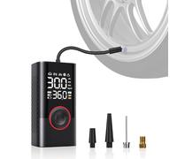 Fancysky Gonfia Gomme Auto Portatile, Compressore Gomme Auto, Compressore Aria Portatile Moto, Compressore Aria Portatile a Batteria, Kit Gonfiaggio Pneumatici Auto, Minicompressore ad Aria Portatile