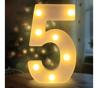 Fancysky Lettere LED da 22 cm, Lettere Luminose Led, Adatte per Proposte di Matrimonio, Festival, Feste e altri Eventi per Creare un'atmosfera Romantica e Accogliente (5)