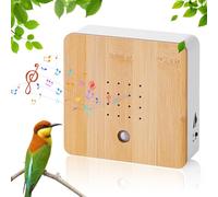 Fancysky Soundbox con Canto degli Uccelli, Scatola di Uccelli con Sensore di Movimento, Scatola Cinguettio Uccellini, con Supporto a Parete, per Camera da Letto Soggiorno Relax Bagno WC