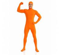 Fancysky Tuta Intera per Donne e Uomini, Costume Intero Unisex, Travestimento Carnevale Adulti Halloween, Carnevale e Cosplay, con Viso Scoperto (arancione, XXL)