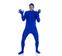 Fancysky Tuta Intera per Donne e Uomini, Costume Intero Unisex, Travestimento Carnevale Adulti Halloween, Carnevale e Cosplay, con Viso Scoperto (blu, XL)