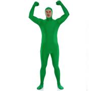 Fancysky Tuta Intera per Donne e Uomini, Costume Intero Unisex, Travestimento Carnevale Adulti Halloween, Carnevale e Cosplay, con Viso Scoperto (verde, M)