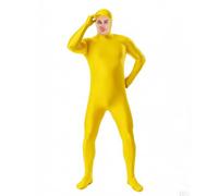 Fancysky Tuta Intera per Donne e Uomini, Costume Intero Unisex, Travestimento Carnevale Adulti Halloween, Carnevale e Cosplay, con Viso Scoperto (giallo, M)
