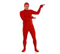 Fancysky Tuta Intera per Donne e Uomini, Costume Intero Unisex, Travestimento Carnevale Adulti Halloween, Carnevale e Cosplay, con Viso Scoperto (rosso, M)
