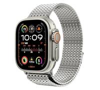 Fanda di chiusura magnetica in acciaio inossidabile in acciaio inossidabile per mesh per la banda di orologi Apple Ultra 2 49mm Serie 10/9/8/7/6/SE/5/4/3/2 38/40/41MM 42/44/45/49mm S10 42mm 46mm