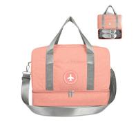 FANDARE 3 in 1 Borsa da Viaggio Palestra Borsa a tracolla Vacanza Zaino per Uomo/Donna Borsone Palestra per Viaggi Palestra Shopping Nuoto Allenarsi con Scarpe Scomparto Arancia A