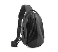 FANDARE Antifurto Zaino Monospalla Marsupio Borse piccole a tracolla Sling Bag con USB Borsa a Spalla Impermeabile per Uomo Donna Scuola Outdoor Sportiva Ciclismo Viaggio Hiking Daypacks Nero A
