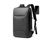 FANDARE Antifurto Zaino Zainetto Scuola con Porta USB Zaino per PC Portatile da Uomo Donna Borsa Universitaria Impermeabile Daypacks per Business Viaggio Lavoro Scuola Grigio