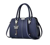 FANDARE Borsa a Mano Donna Impermeabile Borse a Spalla Borse a Tracolla Borse Tote PU Pelle Borse Messenger per Shopping Viaggio Lavoro Incontri Blu