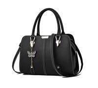 FANDARE Borsa a Mano Donna Impermeabile Borse a Spalla Borse a Tracolla Borse Tote PU Pelle Borse Messenger per Shopping Viaggio Lavoro Incontri Nero