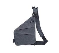 Borsa a Tracolla Anti-Ladro FANDARE Uomo, Borsa a Tracolla con Multiple Tasche, Borsa da Viaggio Uomo, La Borsa Pieghevole a Tracolla per Corsa, Allenamento, Escursionismo, Ciclismo Grigio